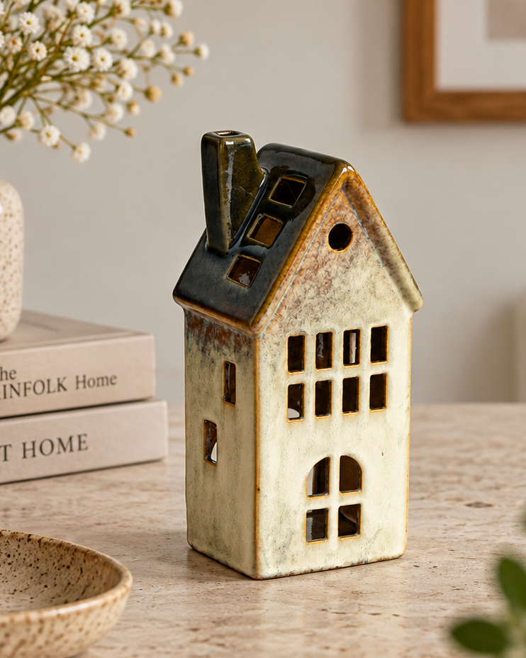 Alpine Hearth Ceramic Candle Holder