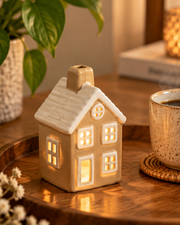 Caramel Frost Ceramic Candle Holder