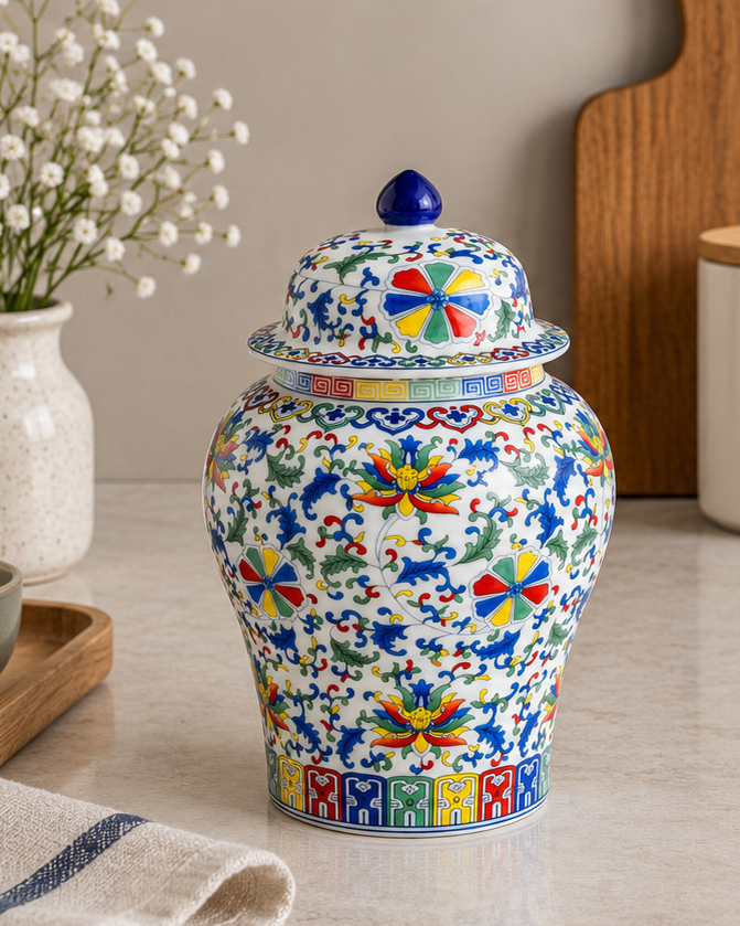 The Imperial Lotus Kitchen Canister