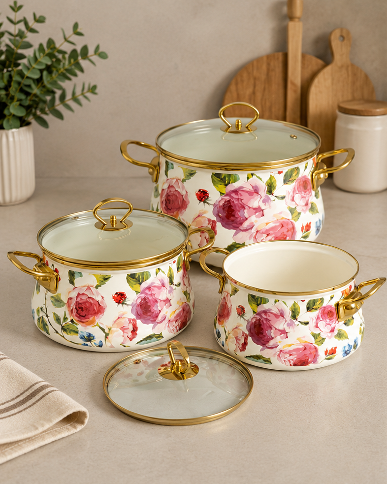 Rose Garden Serving Casserole - Small
