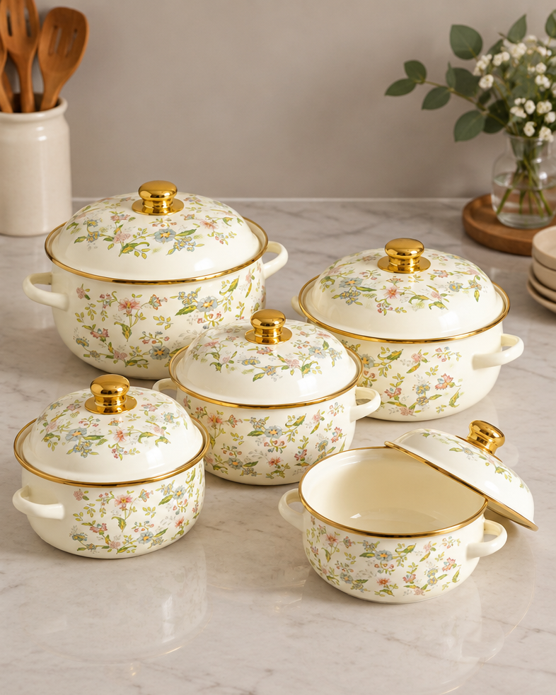 Wildflower Harmony Casserole - Set Of 5
