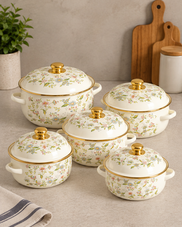 Wildflower Harmony Casserole - Set Of 5