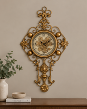 Regal Ornate Mechanical Gear Wall Clock