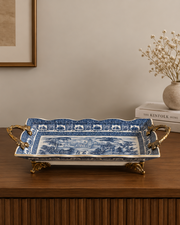 'Toile de Jouy' Victorian Ornamental Tray