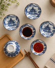 Blue & White Heritage Dip Bowl - Set Of 6
