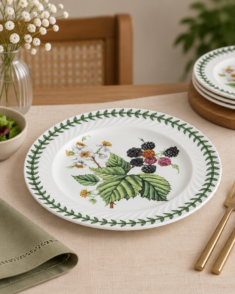 Botanical Finch Heritage Dinner Plate