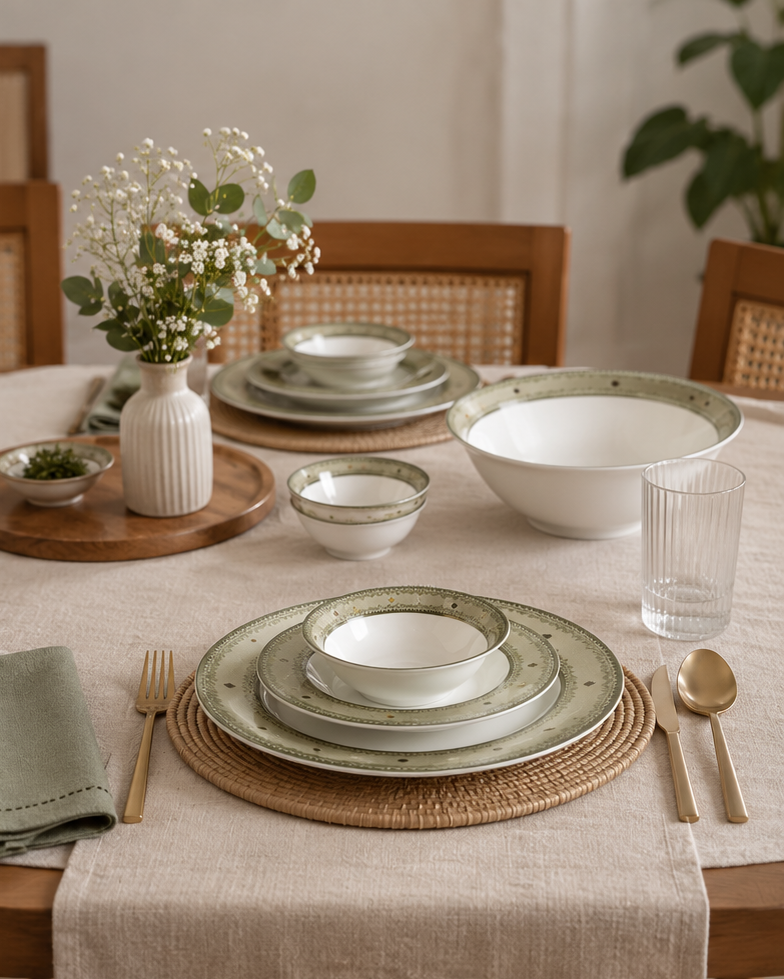Olive Royale - 27 Pieces Dinner Set