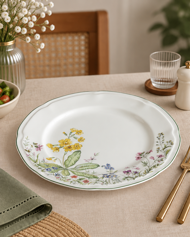 Spring Meadow Floral Dinner Plate