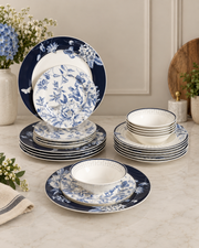 Midnight Bloom - 24 Pieces Dinner Set