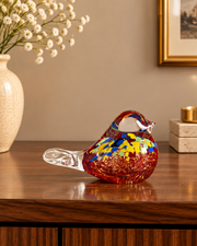 Charming Songbird Glass Figurine