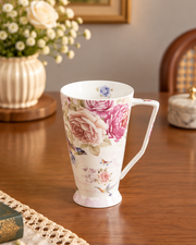 The Whispering Petals Footed Mug