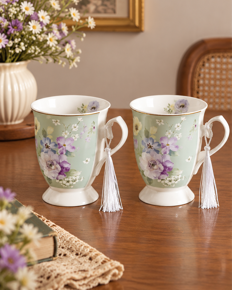 Enchanted Meadow Ceramic Mug - Set of 2