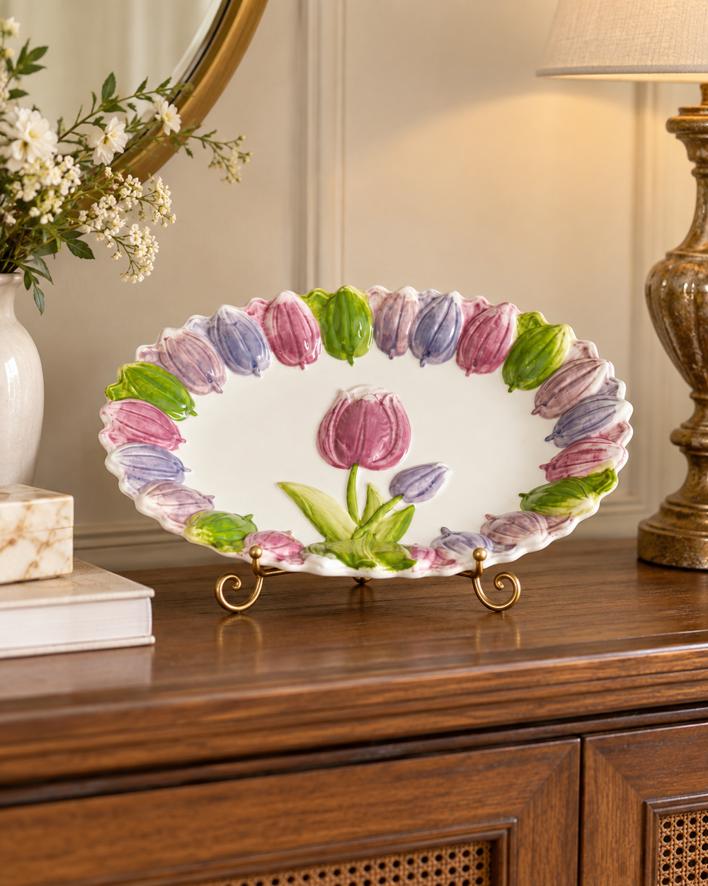 Giverny Tulip Decorative Platter