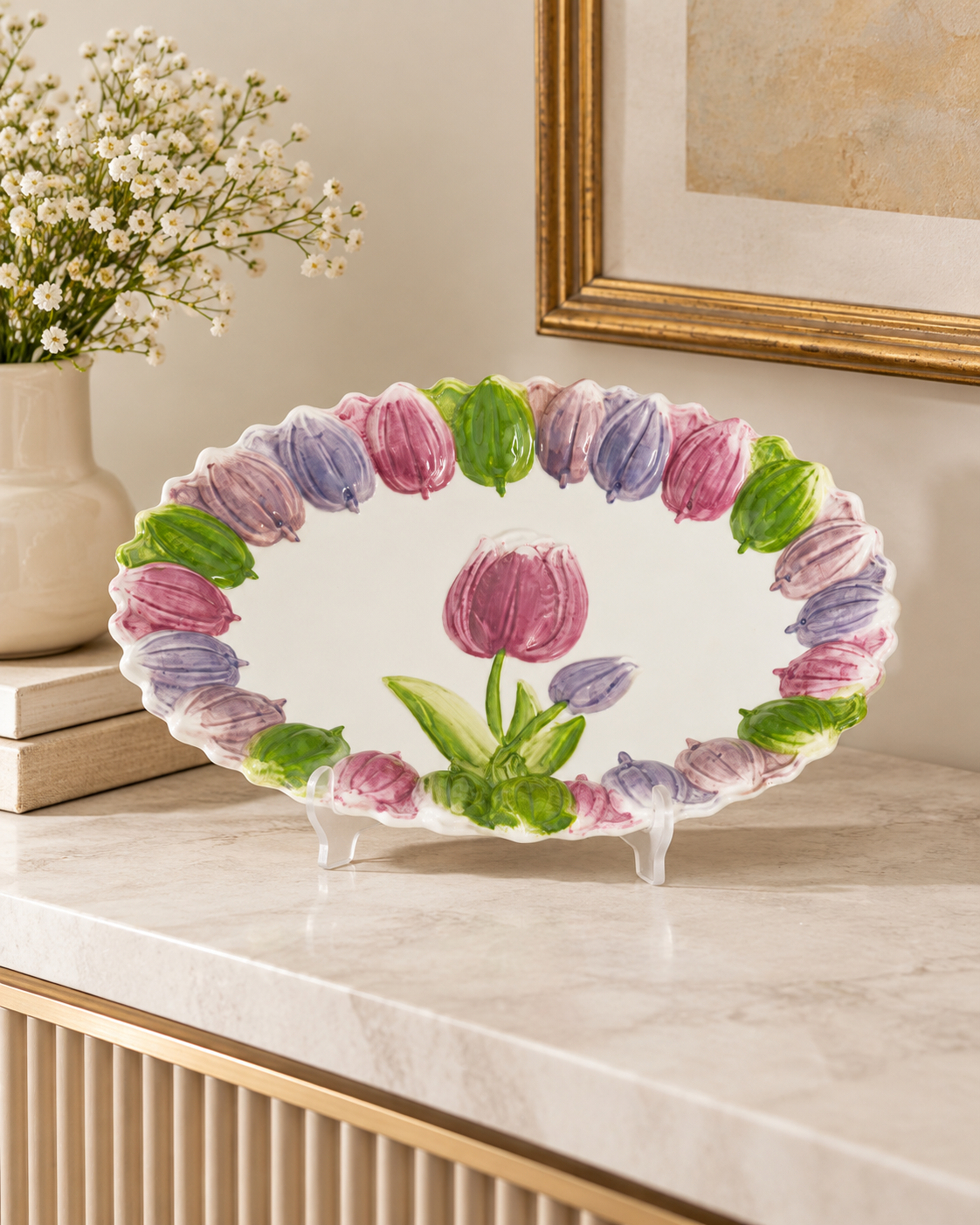 Giverny Tulip Decorative Platter