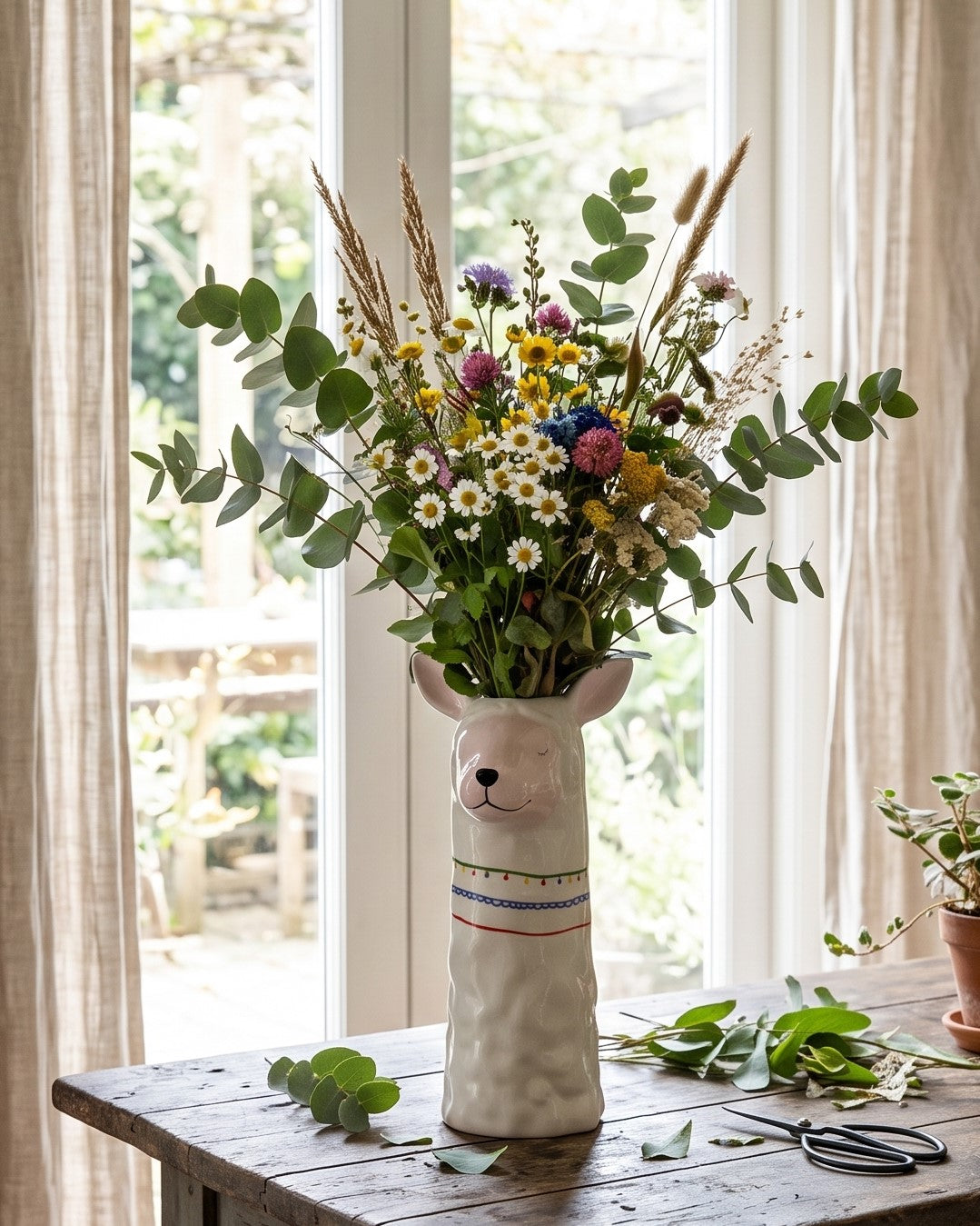 The Serene Alpaca Sculptural Vase