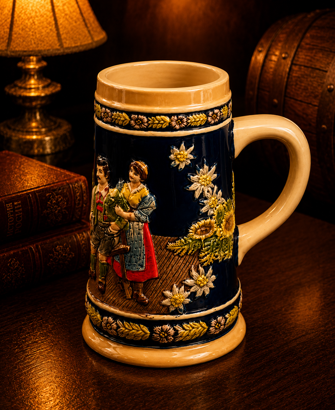 Bavarian Festival - Vintage Stein Beer Mug 