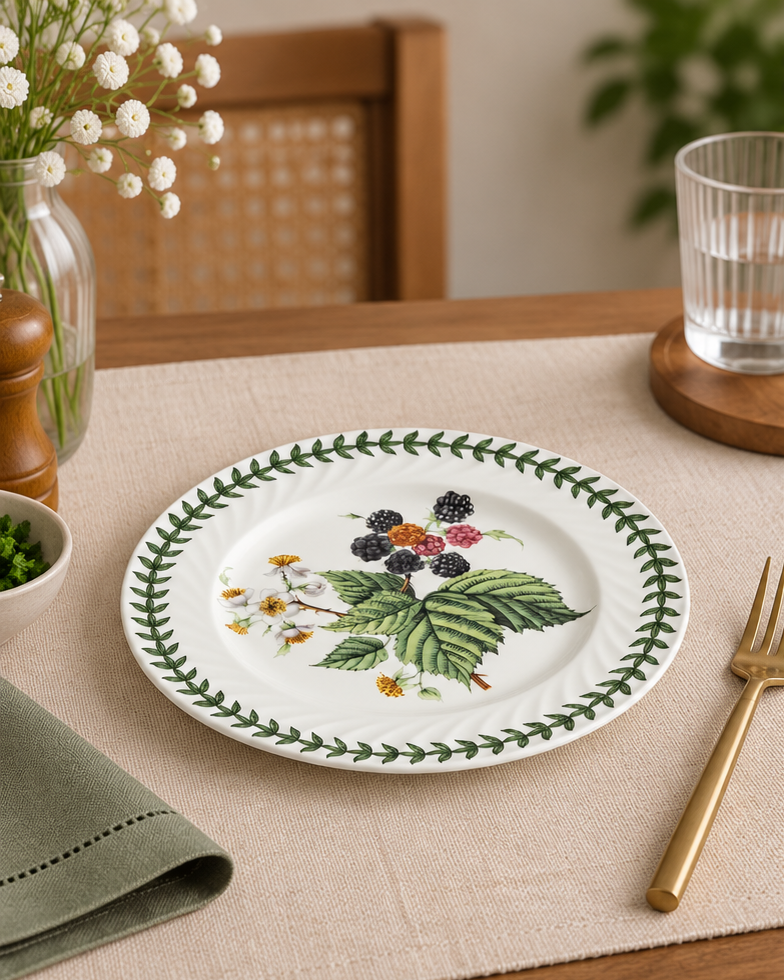 Botanical Finch Heritage Quarter Plate