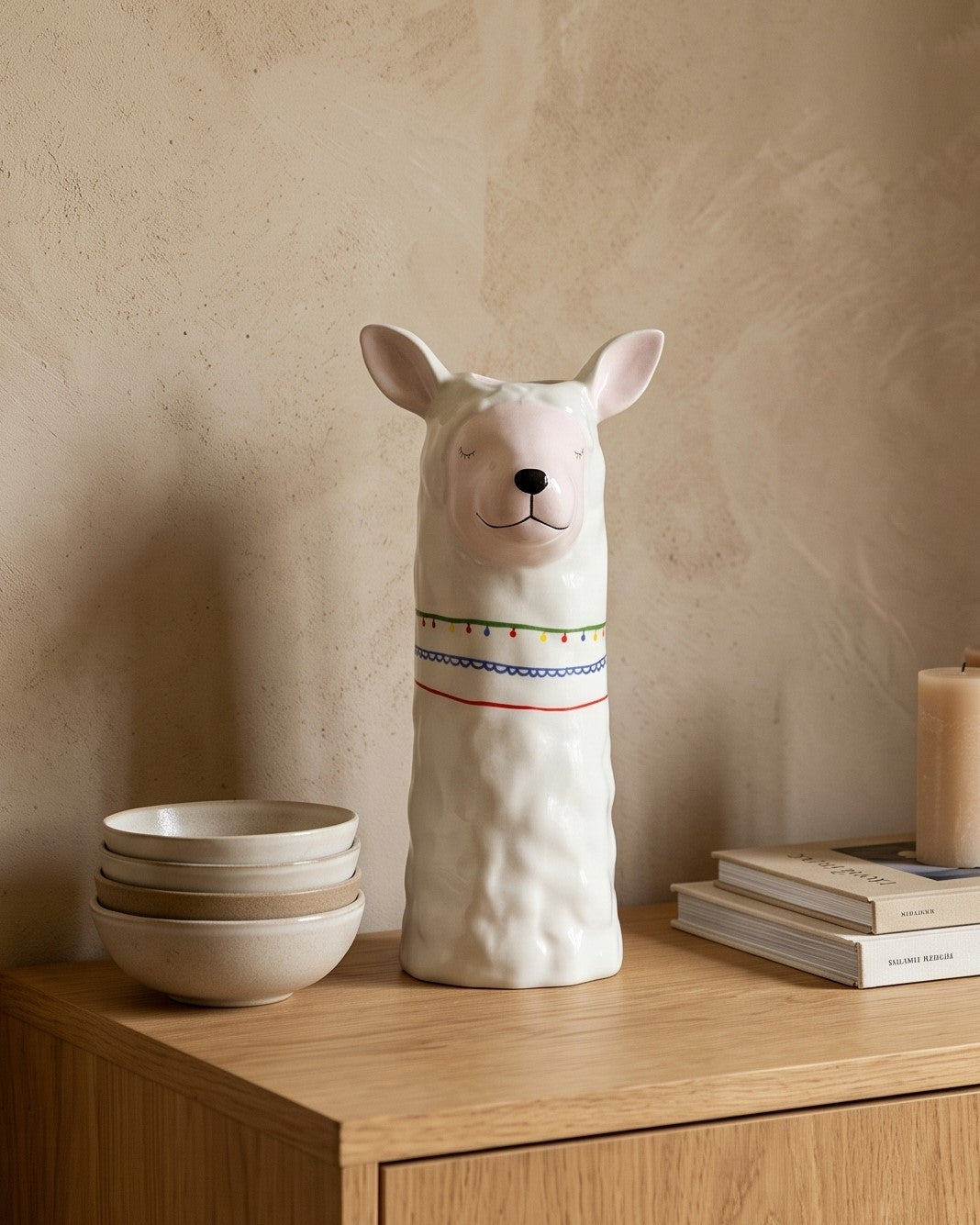 The Serene Alpaca Sculptural Vase