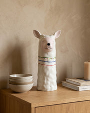 The Serene Alpaca Sculptural Vase