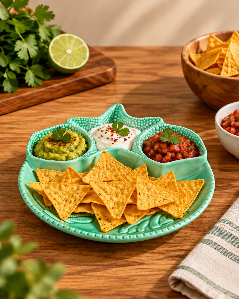 Oceanic Odyssey Chip n Dip Platter