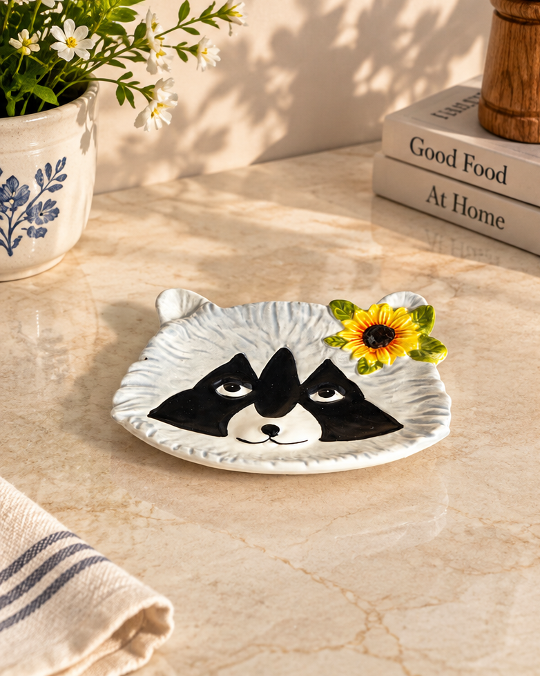 Woodland Whimsy Raccoon Serving Platter