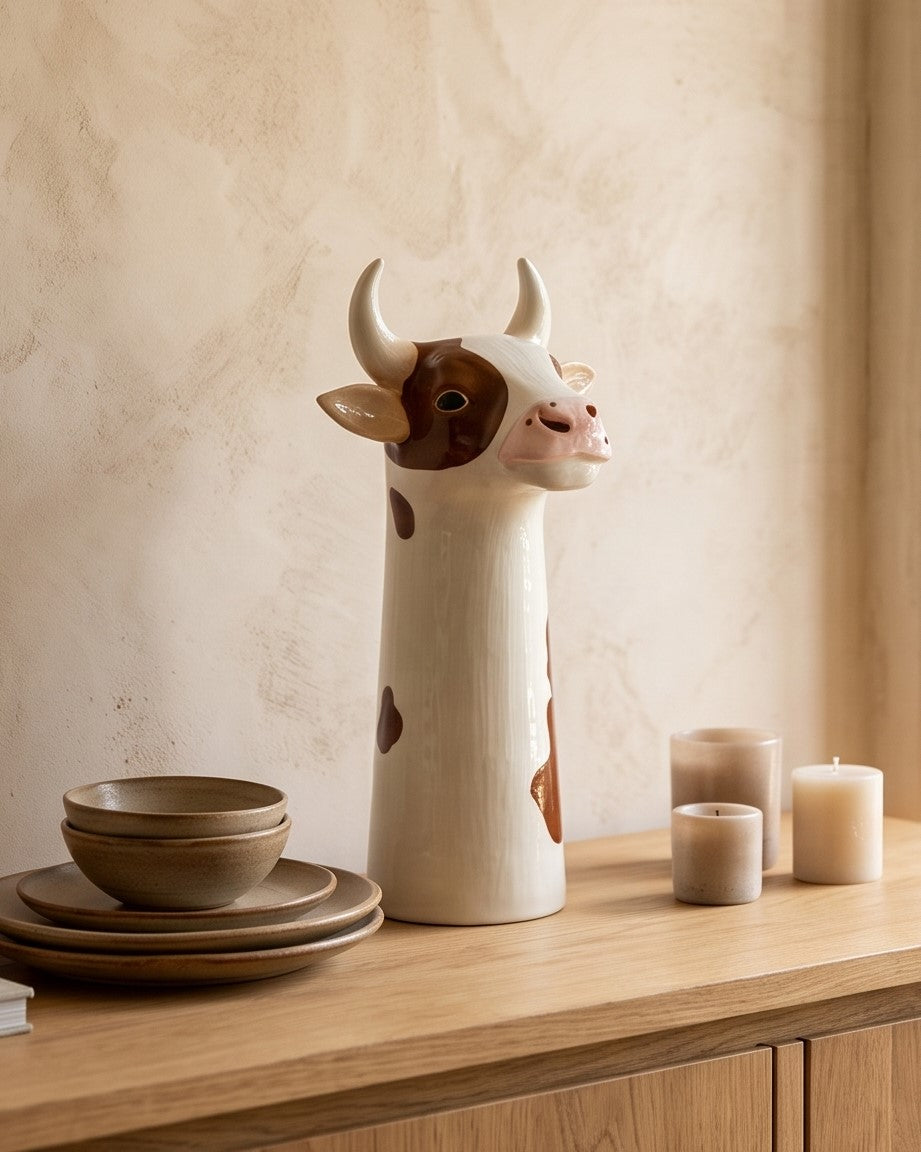 The Chestnut Bovine Sculptural Vase