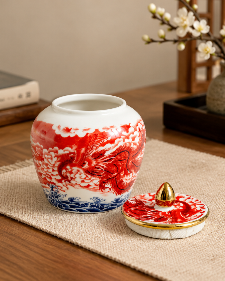 Celestial Phoenix Kitchen Canister