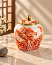 Vermilion Dragon Kitchen Canister