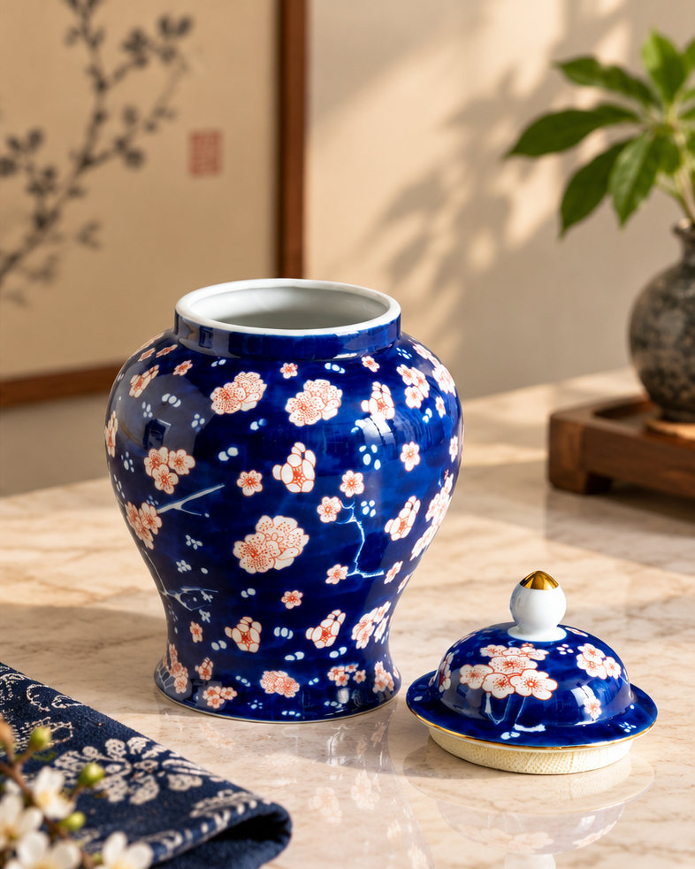 Cherry Blossom Kitchen Canister
