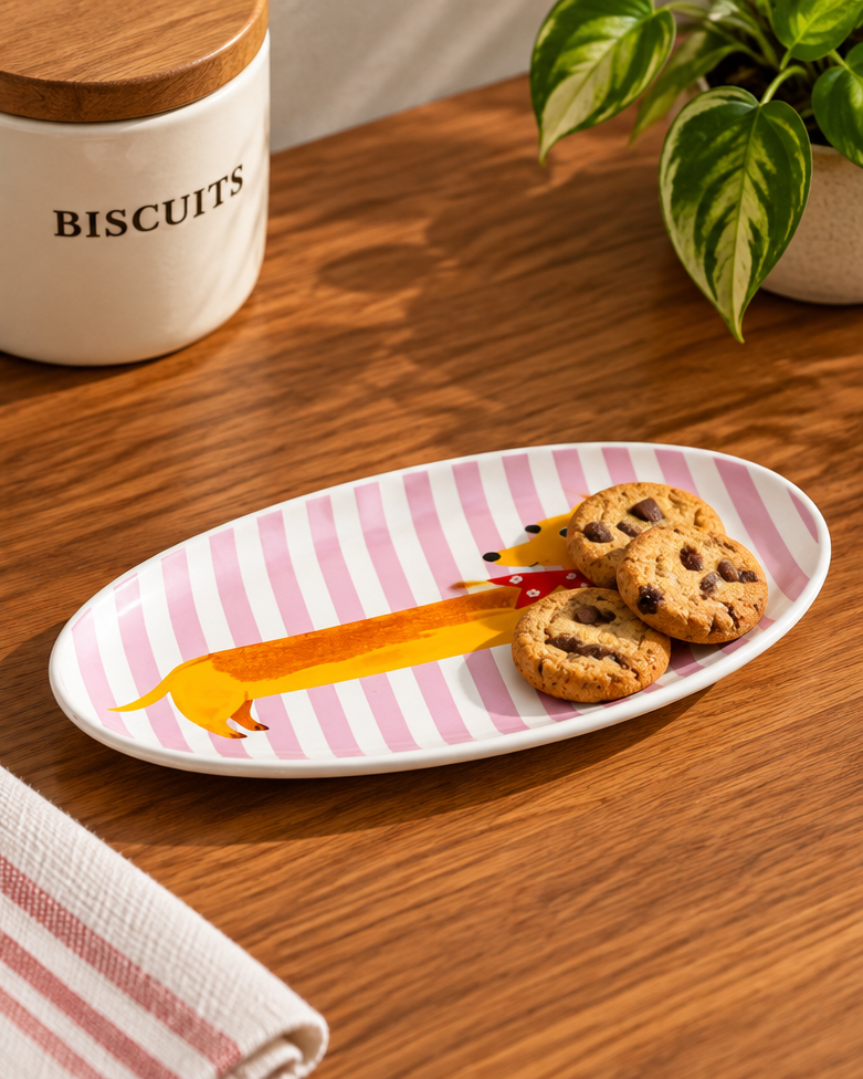 Dashing Dachshund Serving Platter