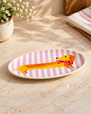 Dashing Dachshund Serving Platter