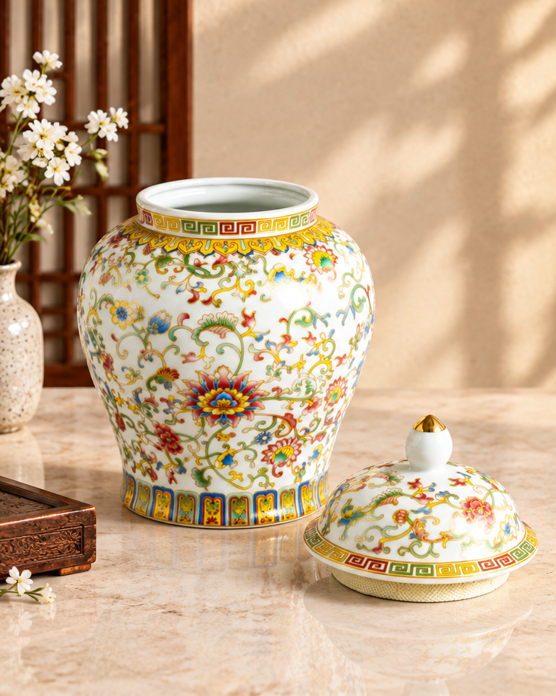 Imperial Floral Scroll Kitchen Canister