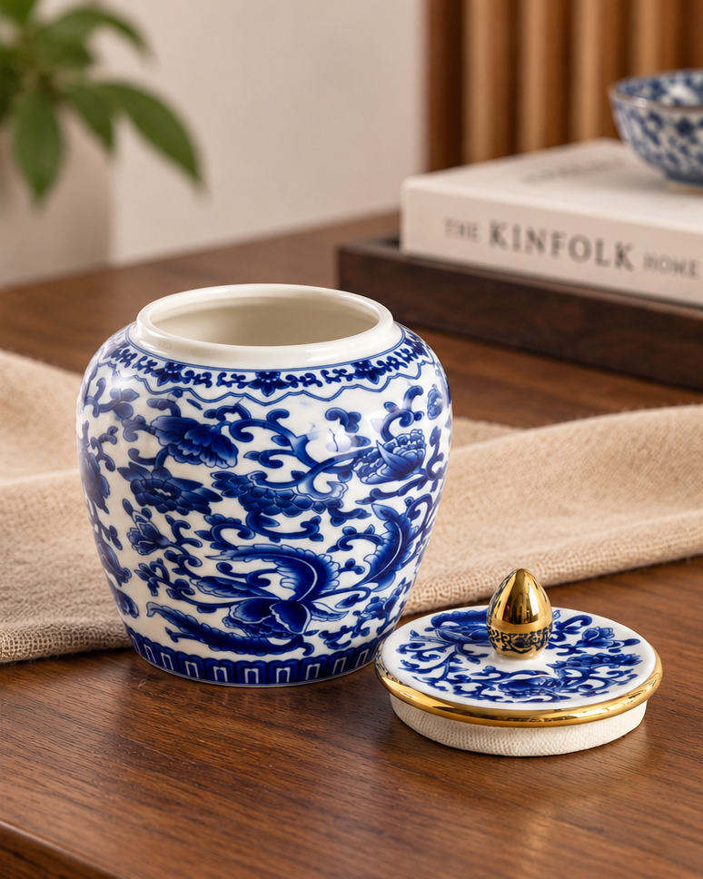 The Azure Heritage Kitchen Canister