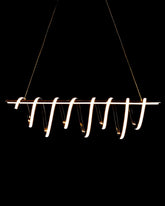 Spiral Ribbon Linear LED Chandelier 
