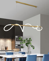 "Luma Wave" Linear LED Chandelier 