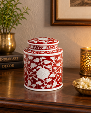 Crimson Heritage Botanical Kitchen Canister