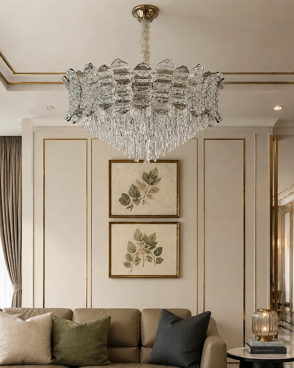 Valerina Crown Crystal Chandelier 