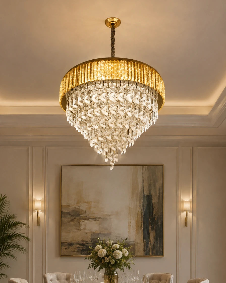 Elowen Cascade Crystal Chandelier