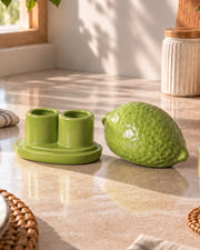 Lemon Tooth Pick Holder - Green