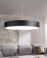 Round LED Drum Pendant Light 