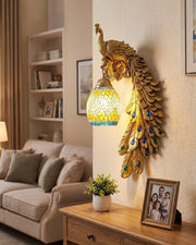 Royal Peacock Wall Light