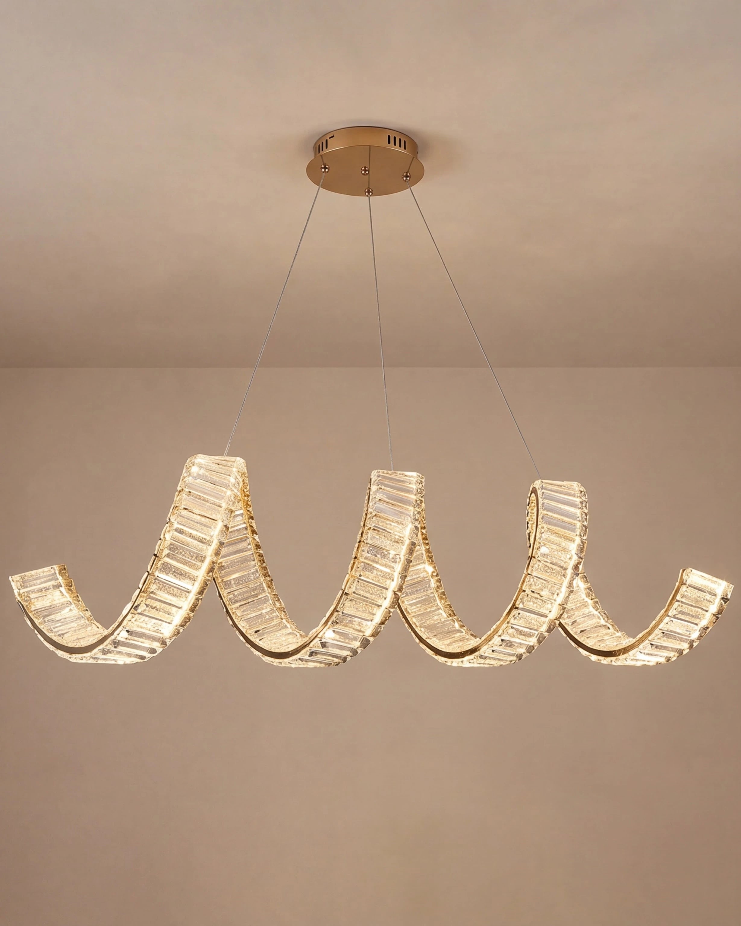 Ribbon Wave Chandelier