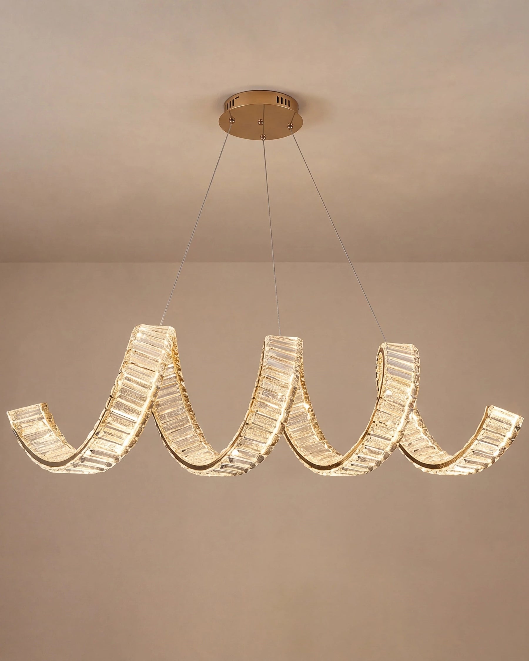 Ribbon Wave Chandelier 