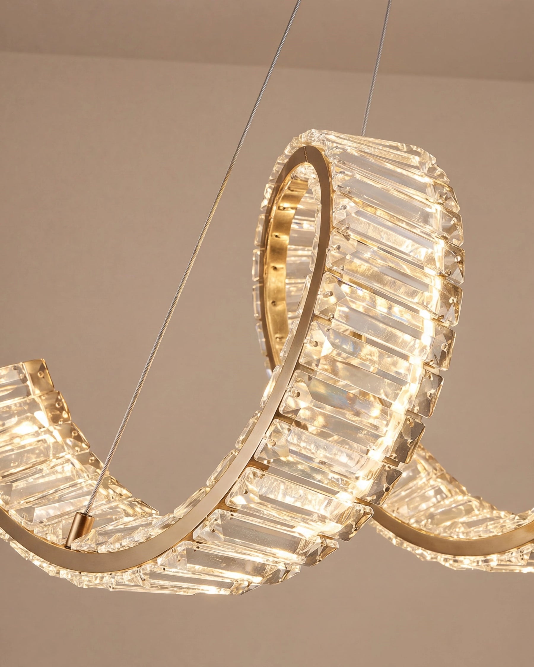 Ribbon Wave Chandelier 