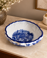 The Estate Blue & White Hand-Painted Bowl