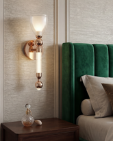 Elegance Stem Glow Wall Light - Amber 