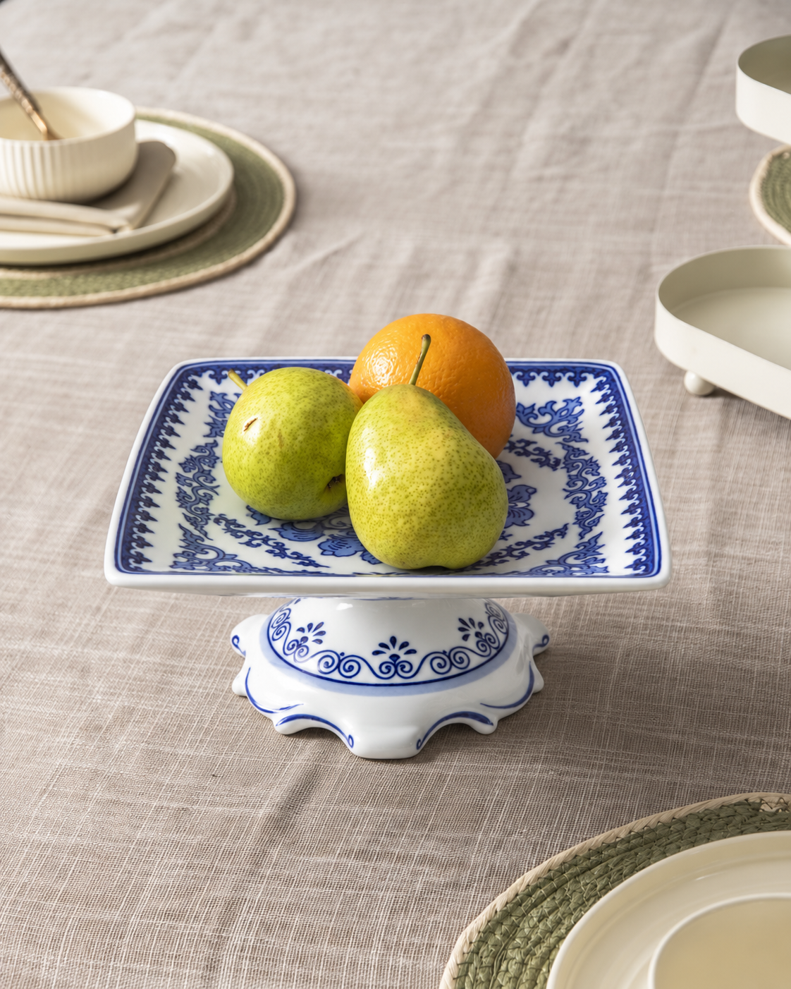 Floral Heritage Square Cake Stand