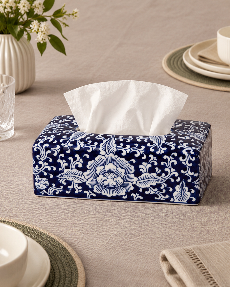 Ornate Floral Elegance Tissue Holder