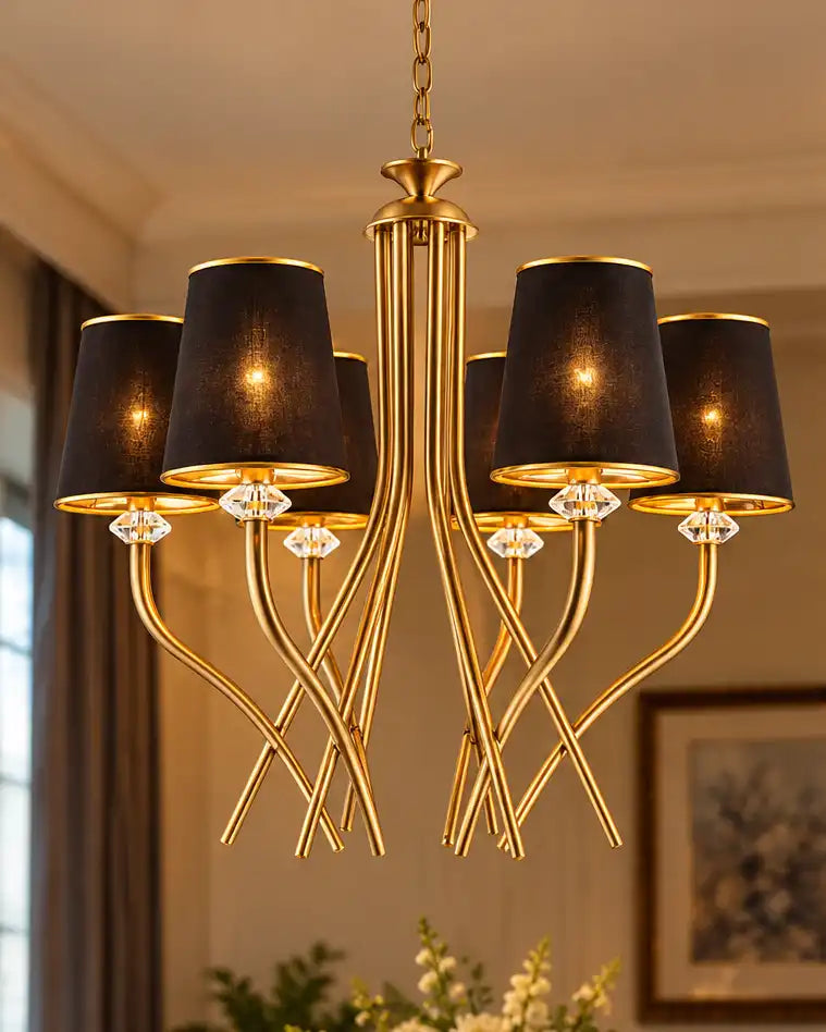 Noctavia Royale Chandelier - 6 Bulb