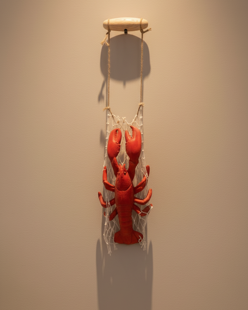 Lobster With Net Wall Decoration - Small